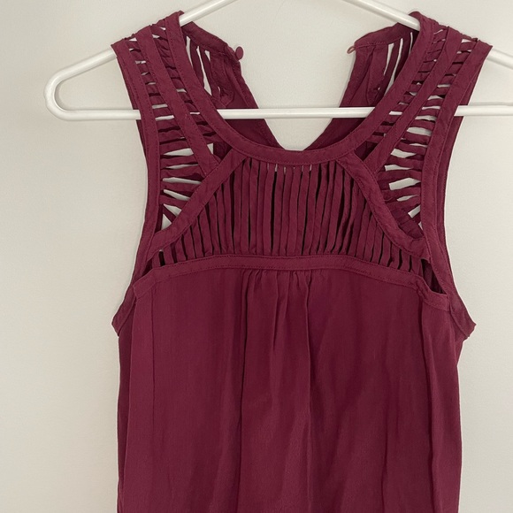 Burgundy mini-dress, Size small - Picture 1 of 3